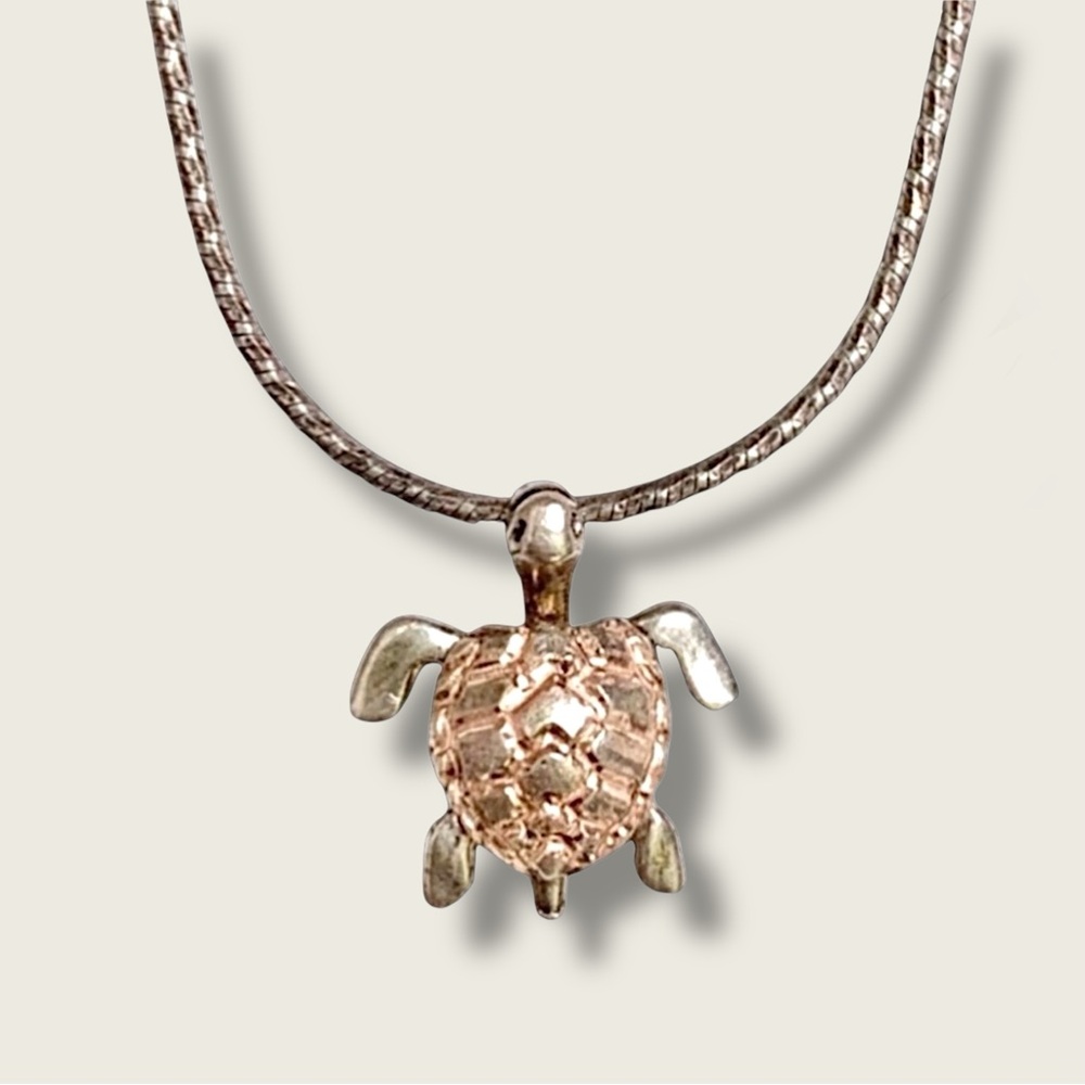 925 Sterling Silver Necklace Turtle